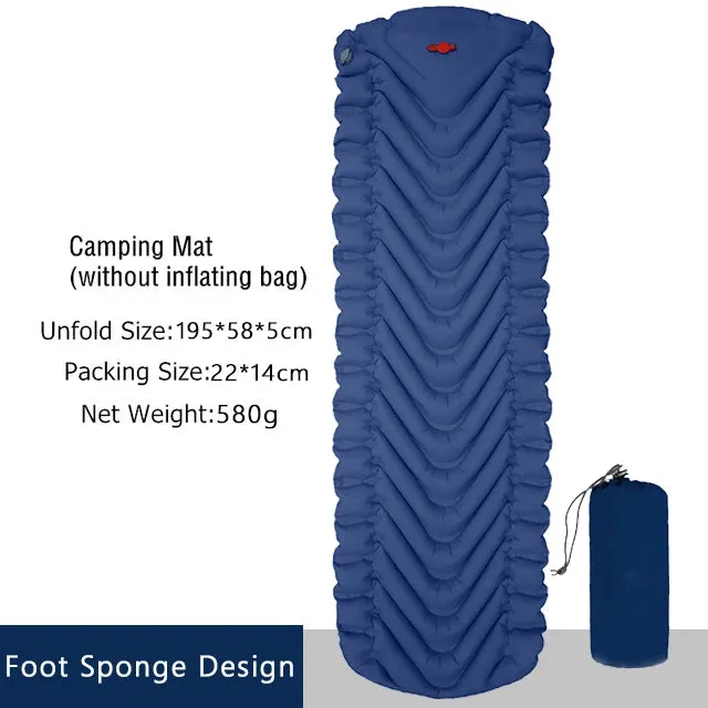 Ultralight Inflatable Sleeping Pad for Trekking and Camping