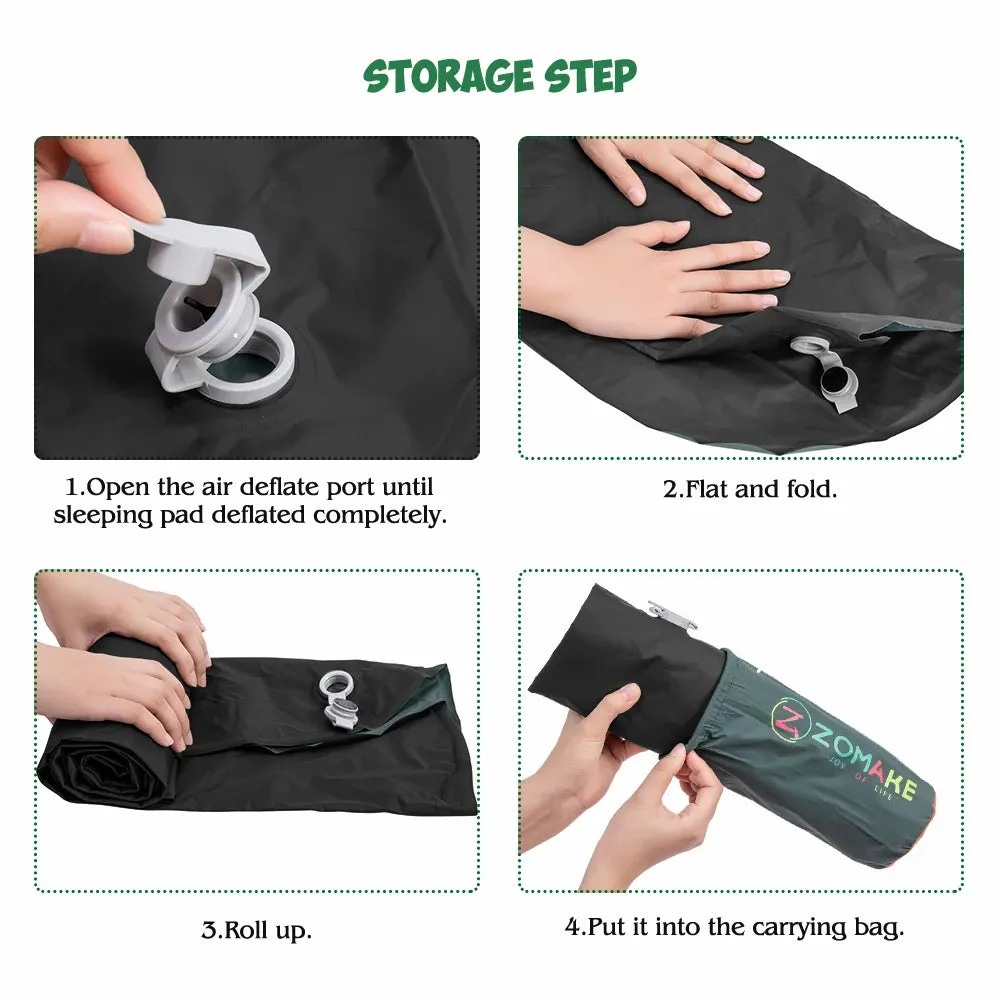 Ultralight Inflatable Sleeping Pad for Trekking and Camping