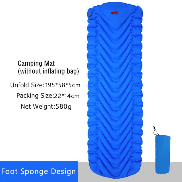 Ultralight Inflatable Sleeping Pad for Trekking and Camping