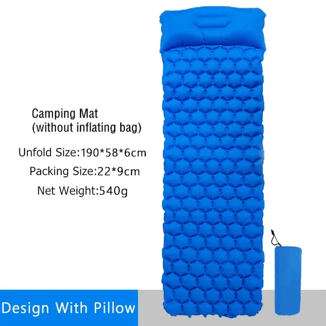 Ultralight Inflatable Sleeping Pad for Trekking and Camping