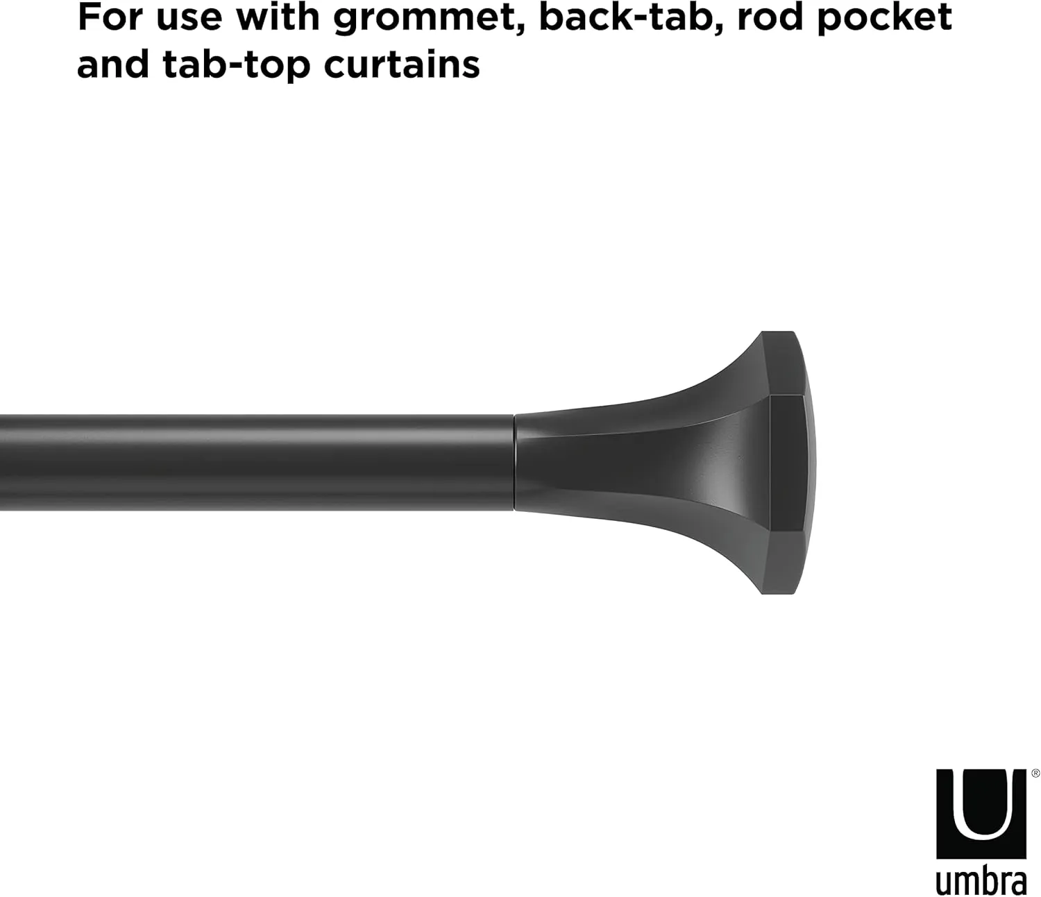 Umbra Sita Adjustable Curtain Rod 36 to 72 Inches