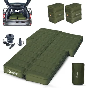 Unbeatable Durability SUV Air Mattress for Car Camping, Durable Extra Thick 300D Oxford Fabric, Quick Easy Set-Up w/Electric Pump, Car Bed Mattress, Forrest Green