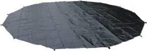 UNISTRENGH Outdoor Ultralight Waterproof Tent PE Footprint for 3M 4M 5M 6M Bell Tent Footprints Picnic Round Mat Portable Tarps for Bell Tent Ground Camping,Black Glamping Yurt Anti-Dirty Mat