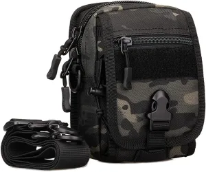UNISTRENGH Tactical MOLLE Phone Magazine Pouch Military Small Belt Pouches Sling Chest Daypack Shoulder Bag Gear Duty Pack for Outdoor Hunting Vest Backpack