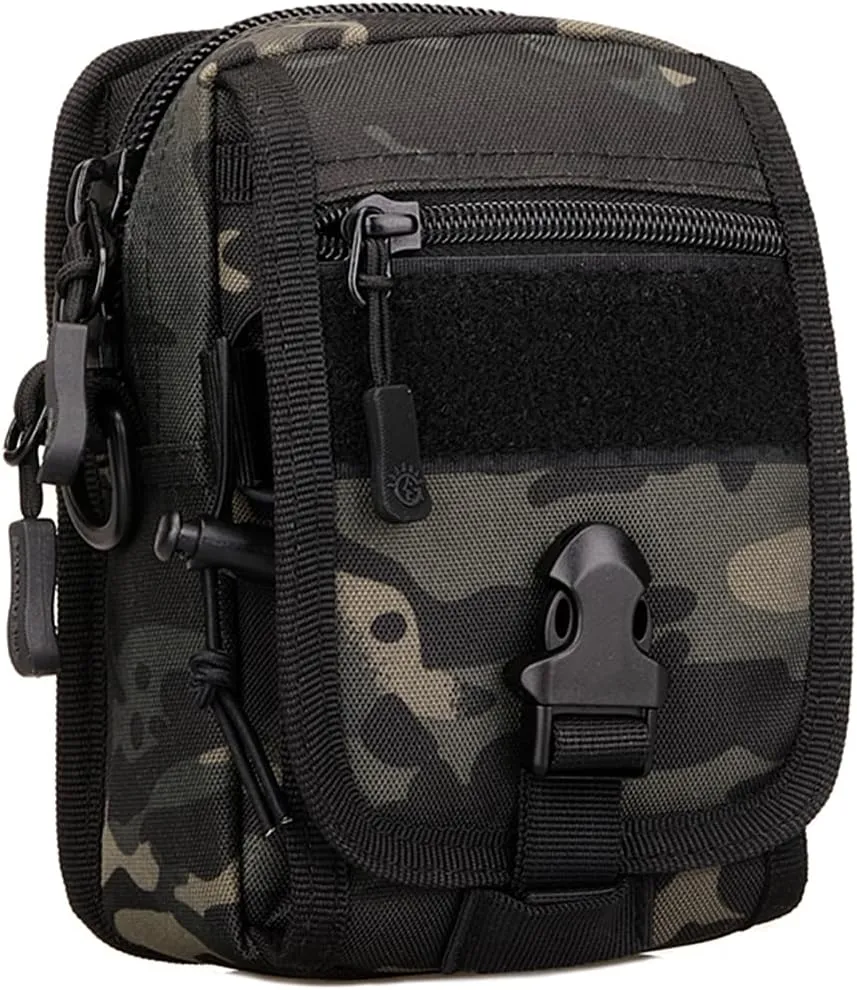 UNISTRENGH Tactical MOLLE Phone Magazine Pouch Military Small Belt Pouches Sling Chest Daypack Shoulder Bag Gear Duty Pack for Outdoor Hunting Vest Backpack