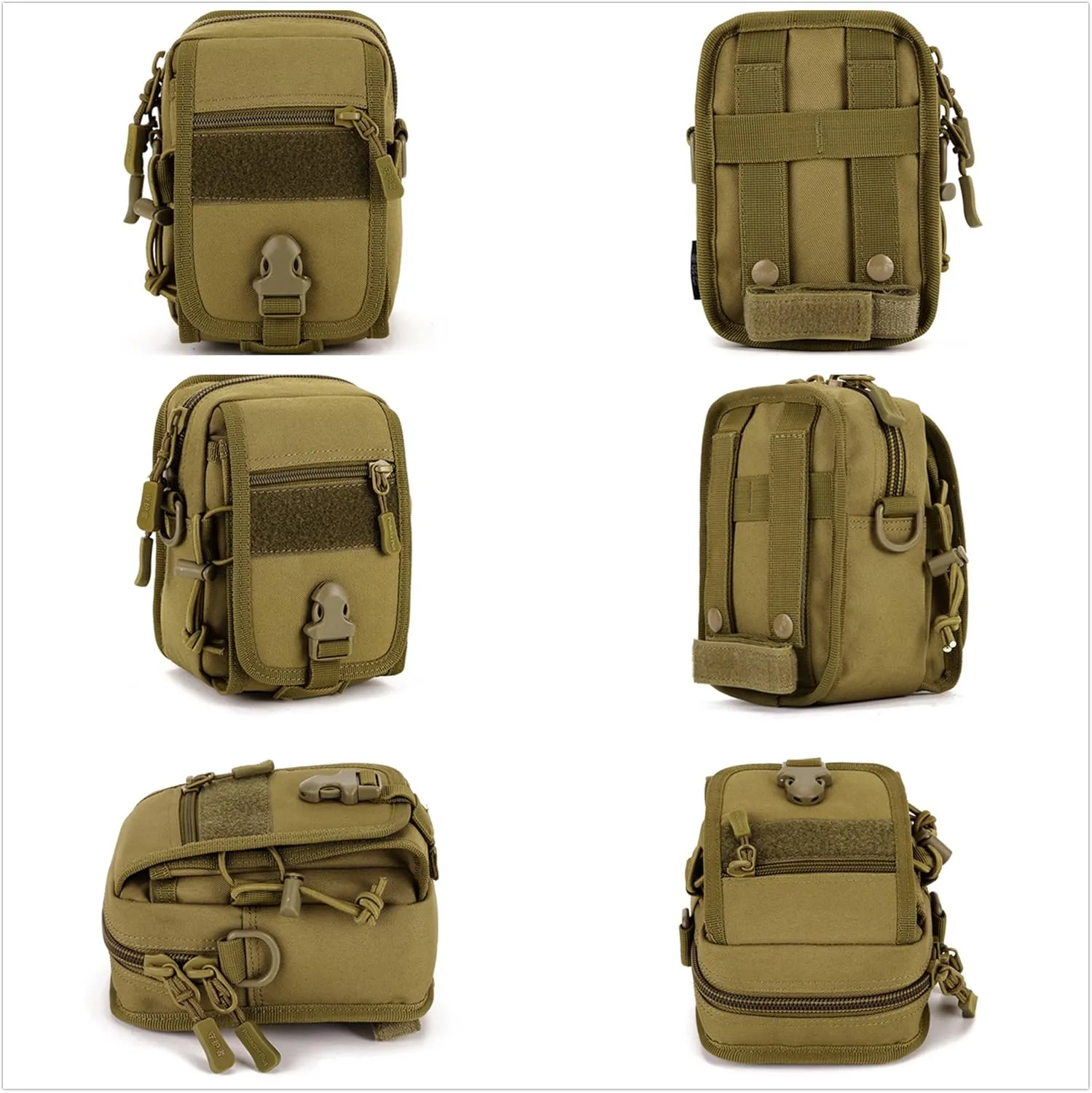 UNISTRENGH Tactical MOLLE Phone Magazine Pouch Military Small Belt Pouches Sling Chest Daypack Shoulder Bag Gear Duty Pack for Outdoor Hunting Vest Backpack