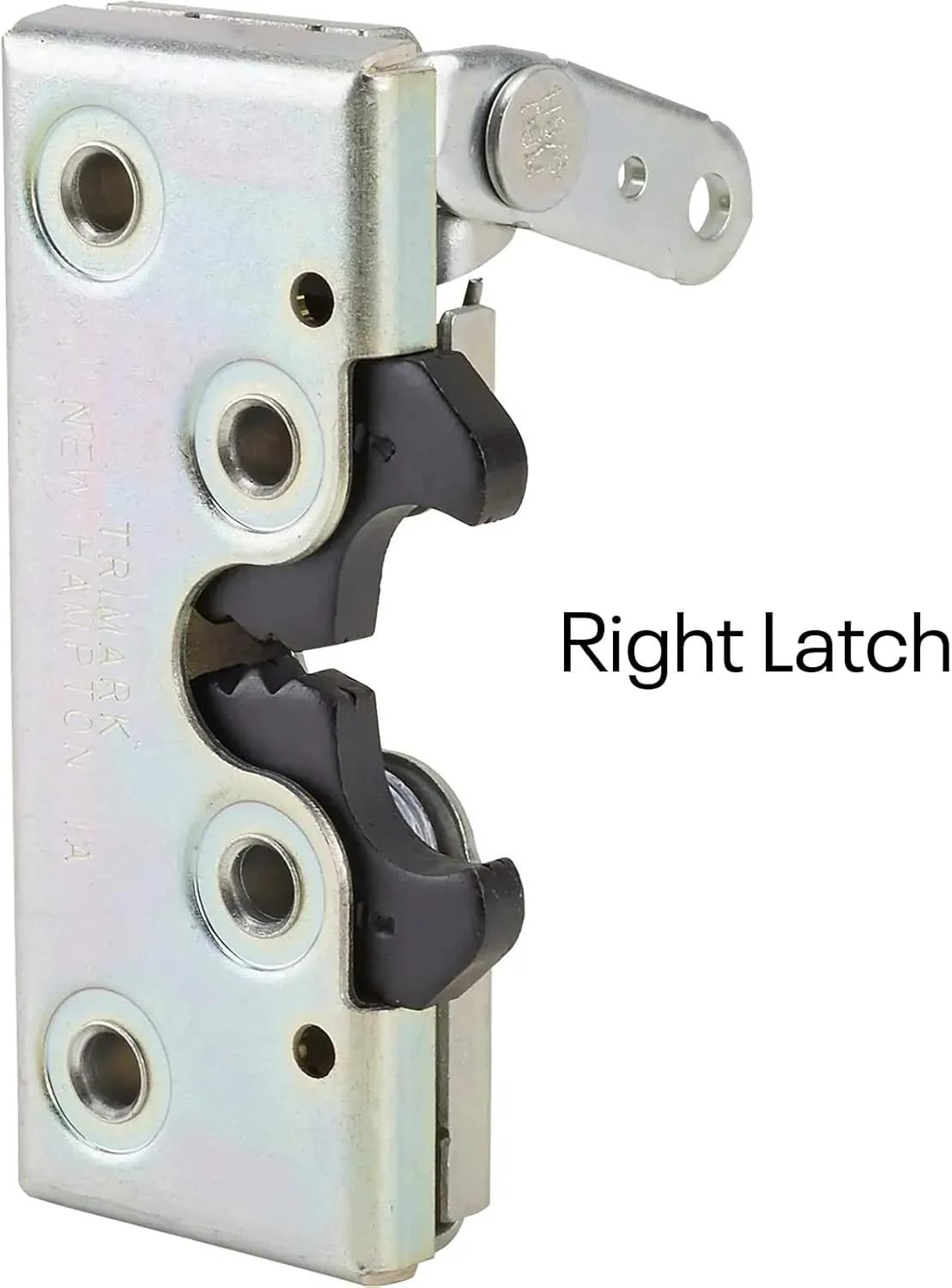 Universal Bear Jaw Car Door Latch, RH Steel, Upgrade for Hot Rods & Street Rods, Zinc Plated, Rod/Cable Release Compatible, Works with Steel & Fiberglass Doors, Standard/Suicide Installations