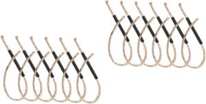 Uonlytech 12 Sets Outdoor Fire Starter Tool Rope Igniter with Wick for Camping Hiking BBQ Emergency Firestarters with Wick for Camping
