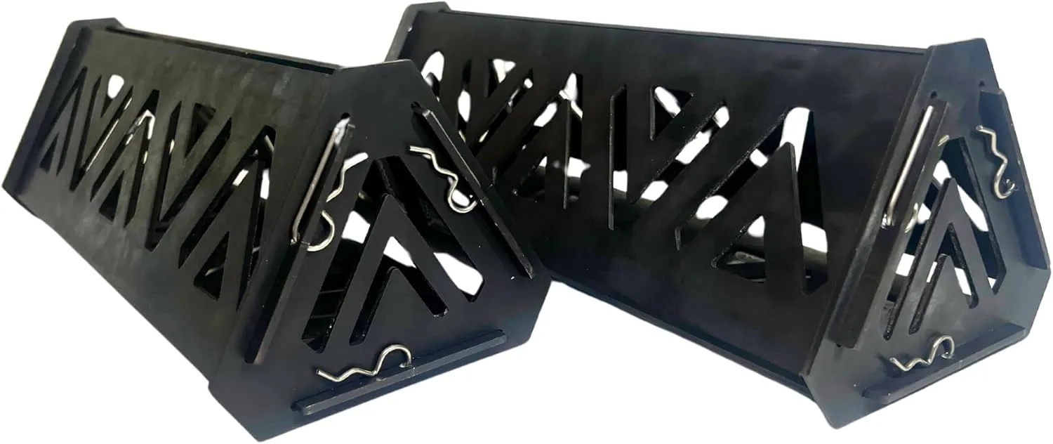 USA-Made, Solid Steel Reusable Campfire Bases – Increases Airflow and Prevents Collapse. Fast Assembly, Packable Base for fire Wood.