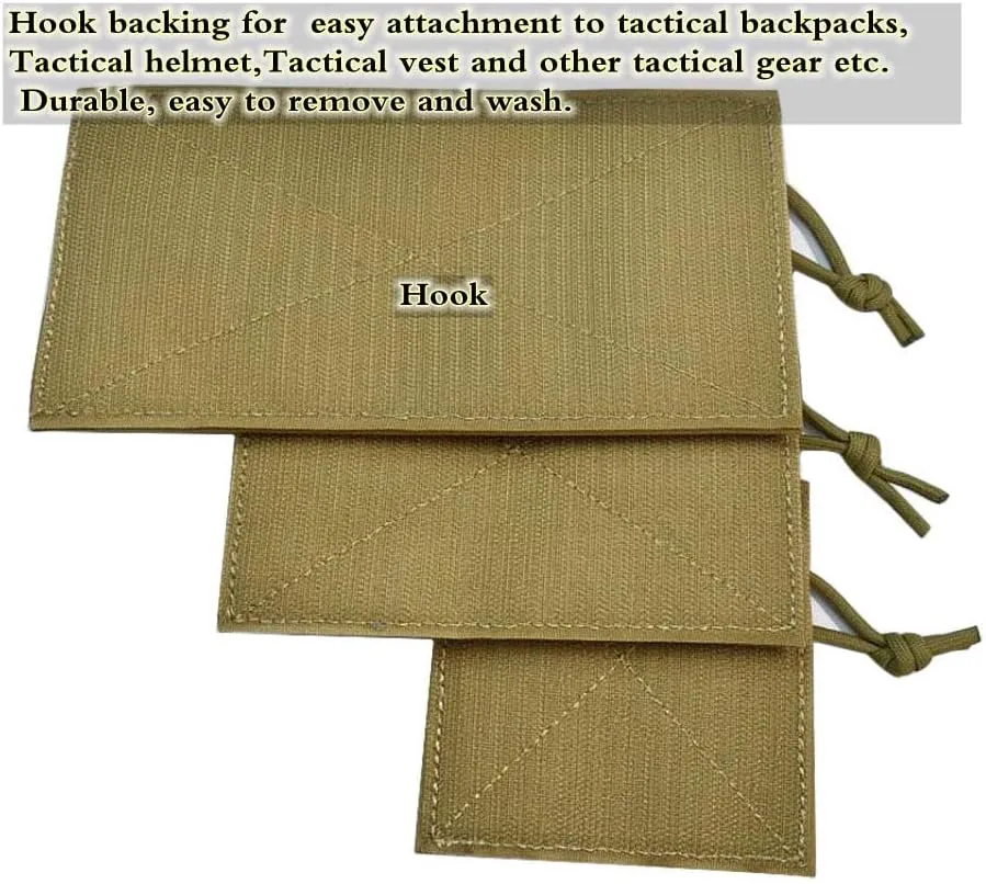 Utility Tactical Zipper Pouch with Hook Plate Small Carrying Kit Tool Pouch as Coin Purse Keychain, Case Wallet