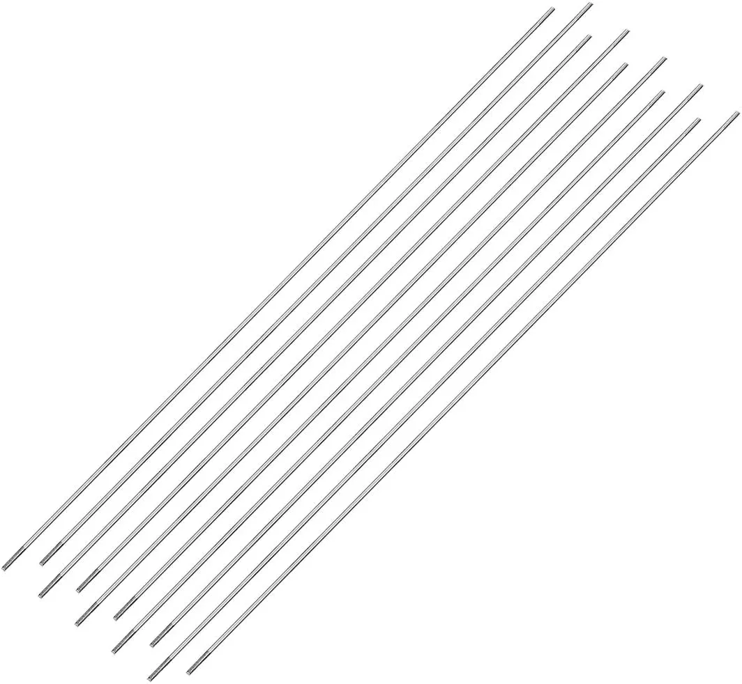 uxcell M2x300mm Pushrod Connector Stainless Steel Rod Linkage,for RC Boat,Car,Airplane,Helicopter,10pcs
