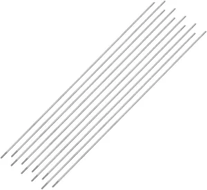 uxcell M2x300mm Pushrod Connector Stainless Steel Rod Linkage,for RC Boat,Car,Airplane,Helicopter,10pcs