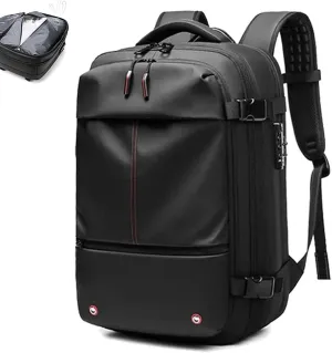 Vacpack Backpack, Expandable Vacpack Backpack, Large Capacity Vacuum Compression Travel Backpack (Black)