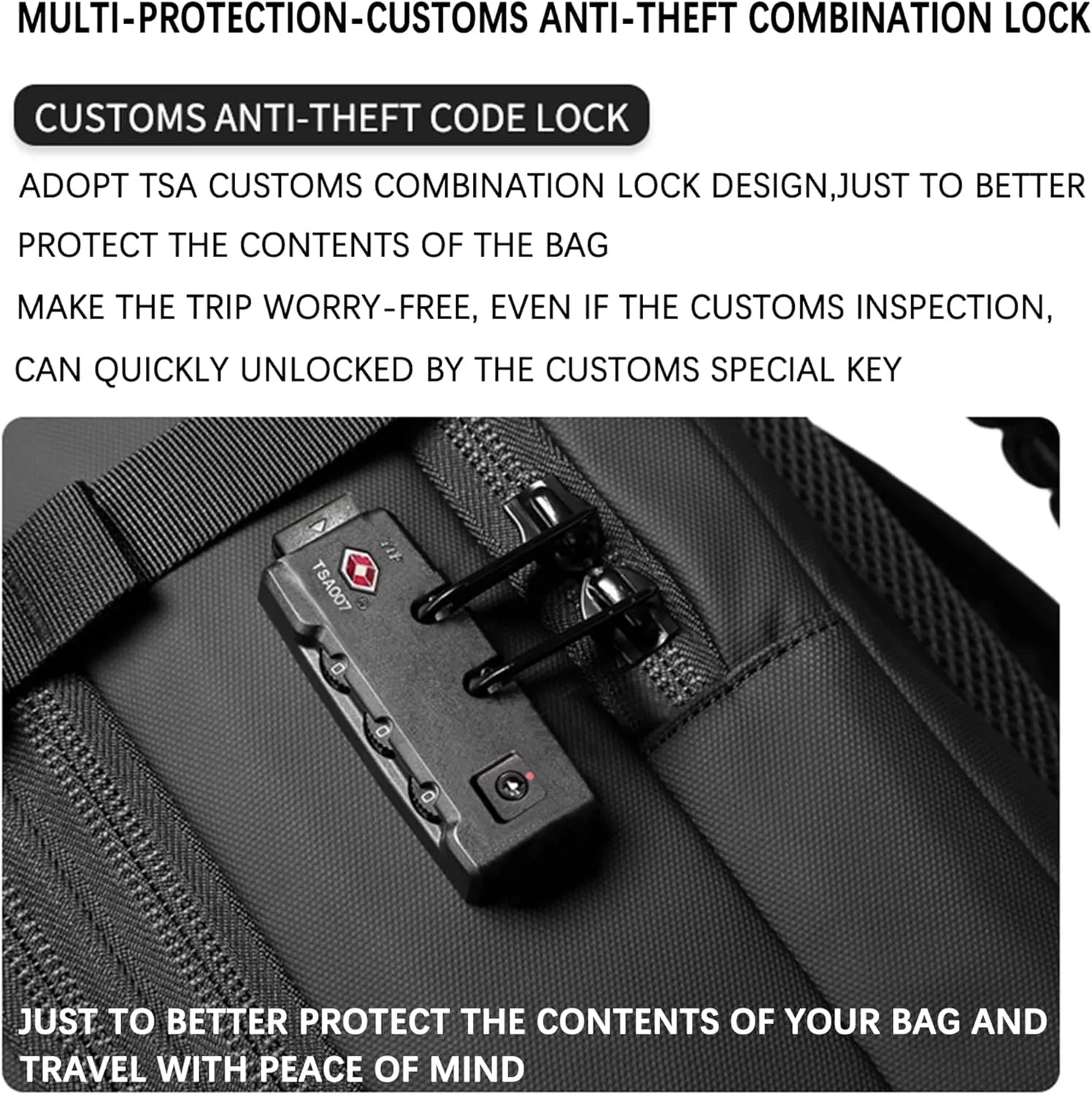 VacPack Backpack with Vacuum, 60L Airback Backpack, Waterproof with TSA Lock, Compression Feature, Fits 17” Laptop, Ideal for Airplane Travel (Dark Gray with pump)