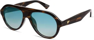 VANLINKER Retro Aviator Polarized Sunglasses for Men Women Trendy 70s Vintage Plastic Frame Sun Glasses VL9750