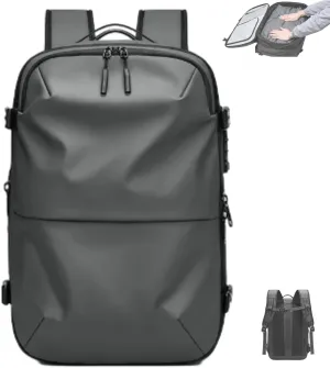 Veloutte Travel Backpack, Veloussette Space Bag, Velouette Space Bag, Expandable Waterproof Backpack (gray)