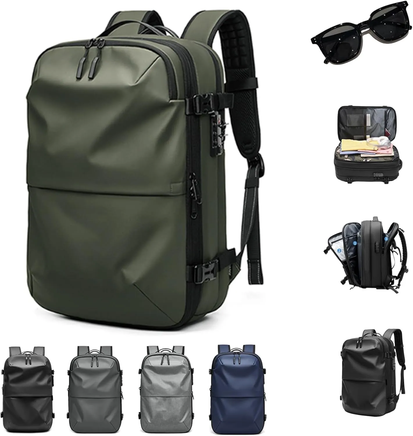 Veloutte Travel Backpack, Veloussette Space Bag, Velouette Space Bag, Vacpack Backpack with Vacuum, Travel Smart with Vacuum Compression & Waterproof Design (A)