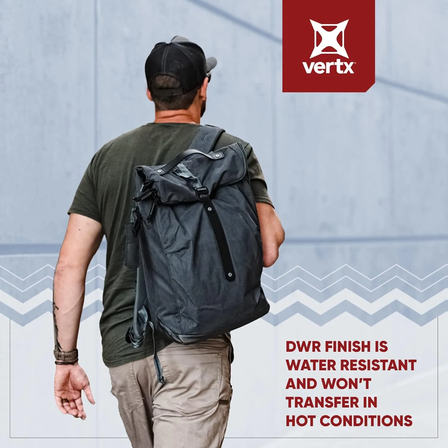 Vertx Ardennes Mens Tactical Backpack Medium Molle Laptop Rucksack for Travel, Work, Outdoor Utility Gear Bag, Canvas, Rover Ash Grey