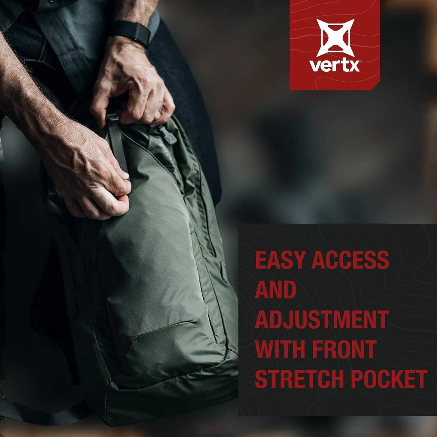 Vertx Long Walks Pack 15L Tactical Backpack Concealed Carry EDC Gear Bag for CCW, Travel, Work, Hiking, Outdoors, It's Black