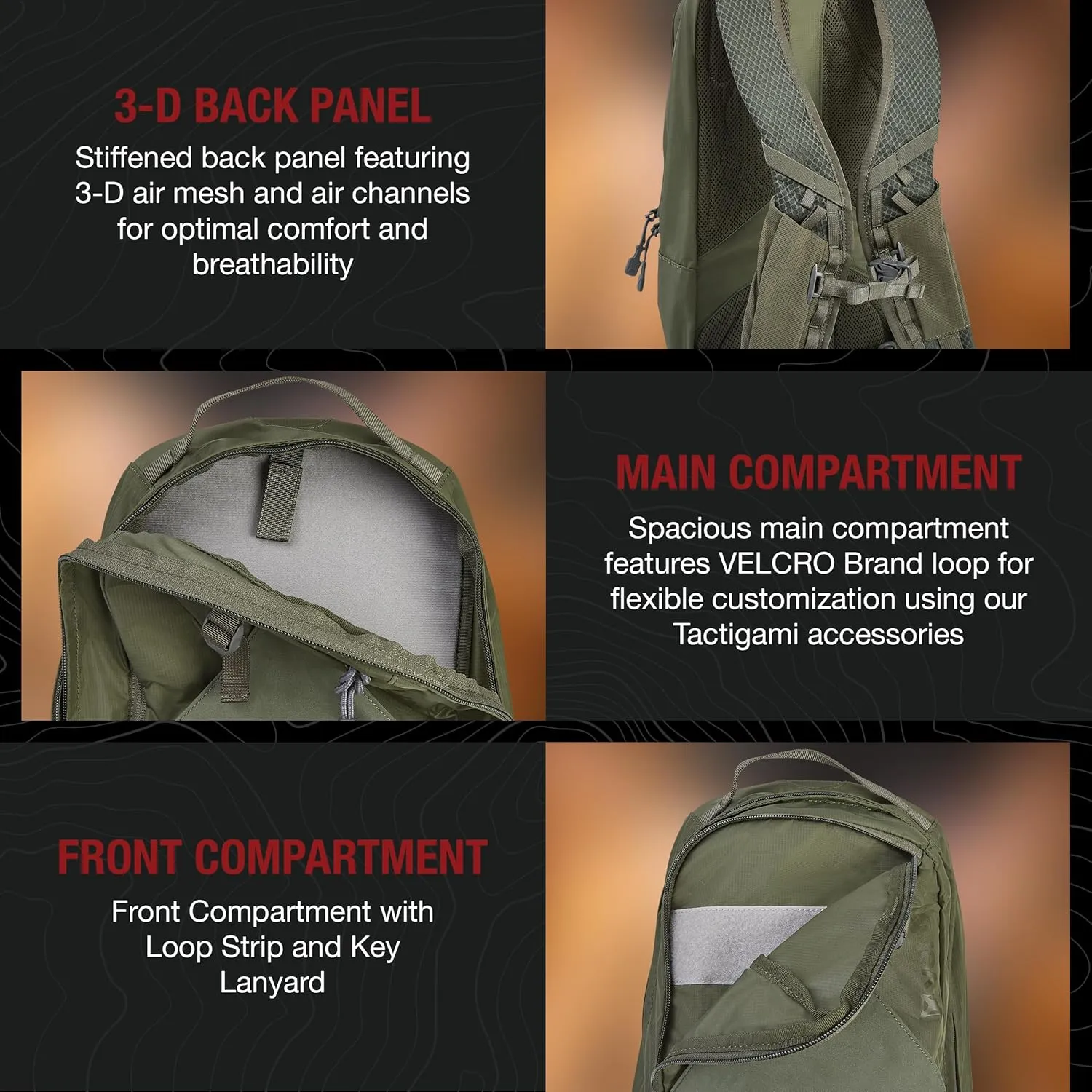 Vertx Long Walks Pack 15L Tactical Backpack Concealed Carry EDC Gear Bag for CCW, Travel, Work, Hiking, Outdoors, It's Black
