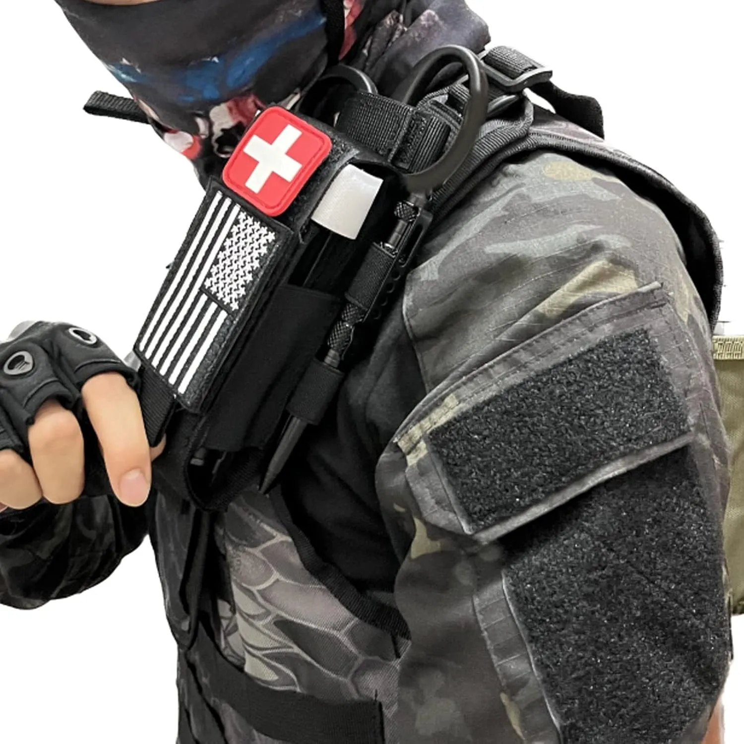 VIIDOO 2 Pack TQ Pouch - Upgrade Laser Cut Molle Tourniquet Holder for Duty Belt