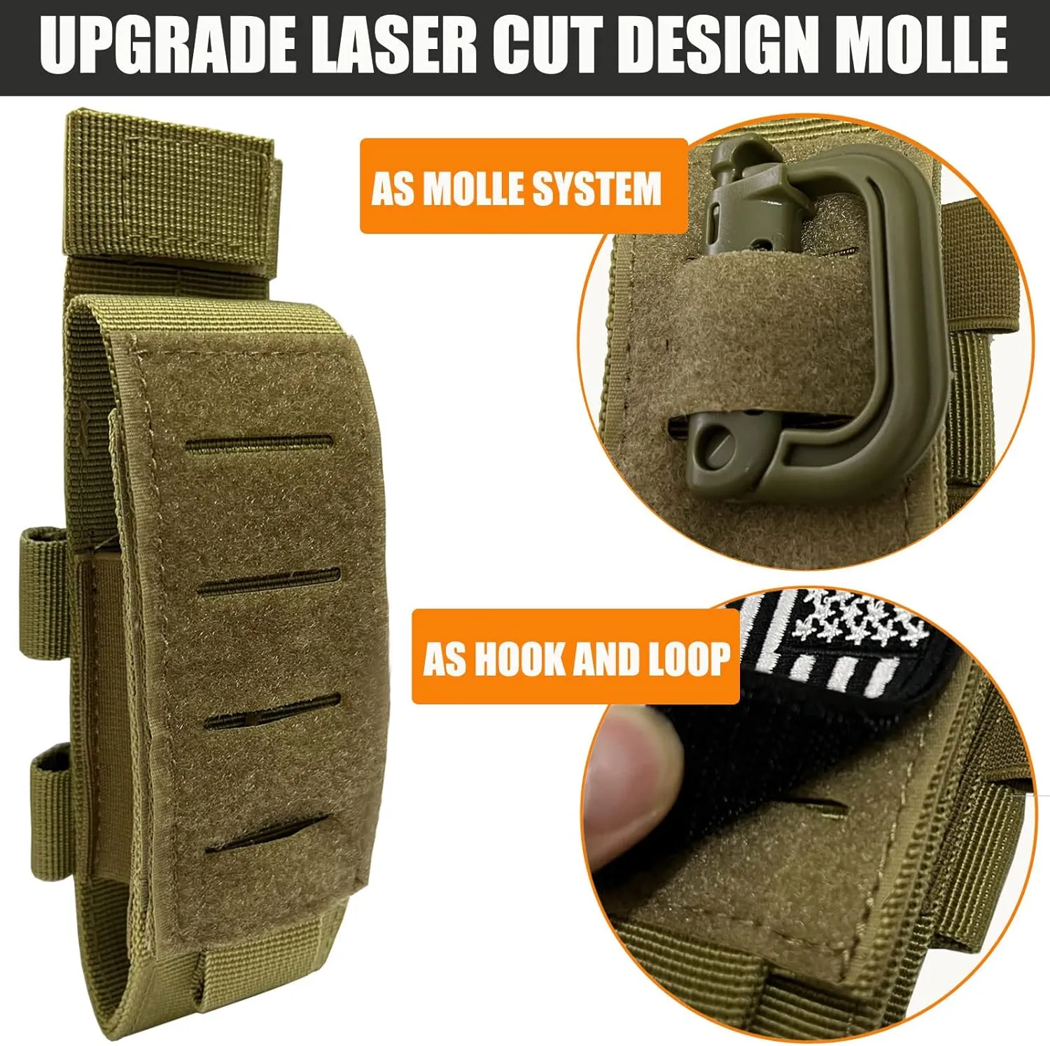 VIIDOO 2 Pack TQ Pouch - Upgrade Laser Cut Molle Tourniquet Holder for Duty Belt