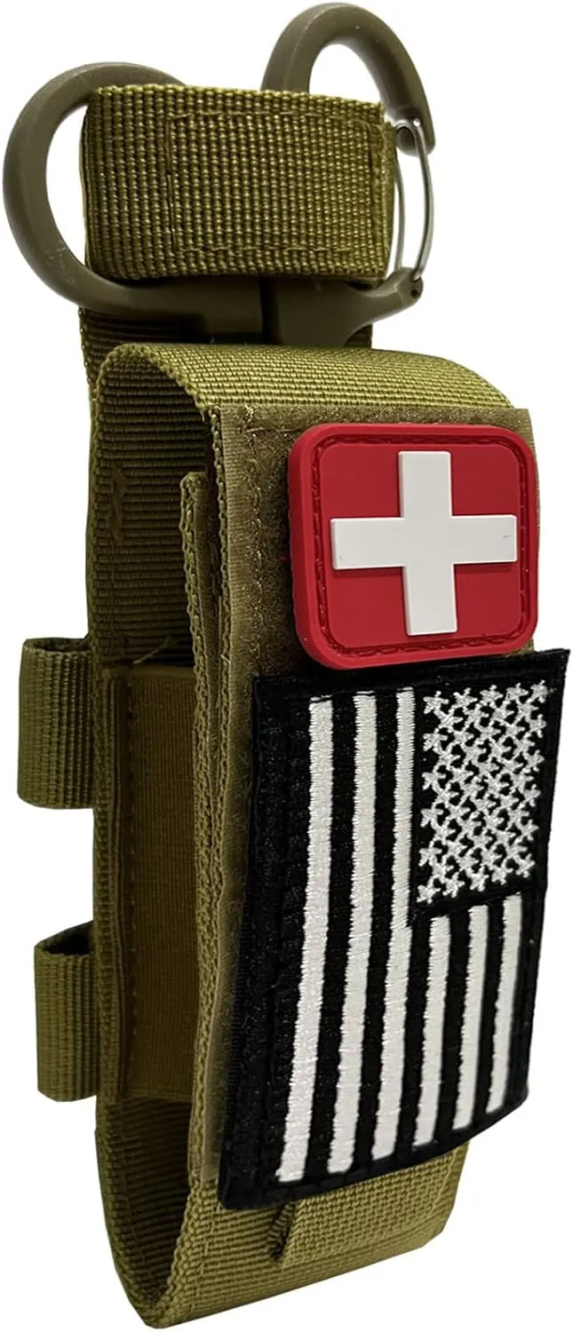VIIDOO 2 Pack TQ Pouch - Upgrade Laser Cut Molle Tourniquet Holder for Duty Belt