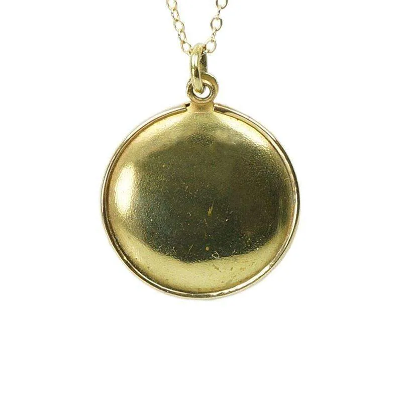 Vintage Gold Filled Compass Necklace