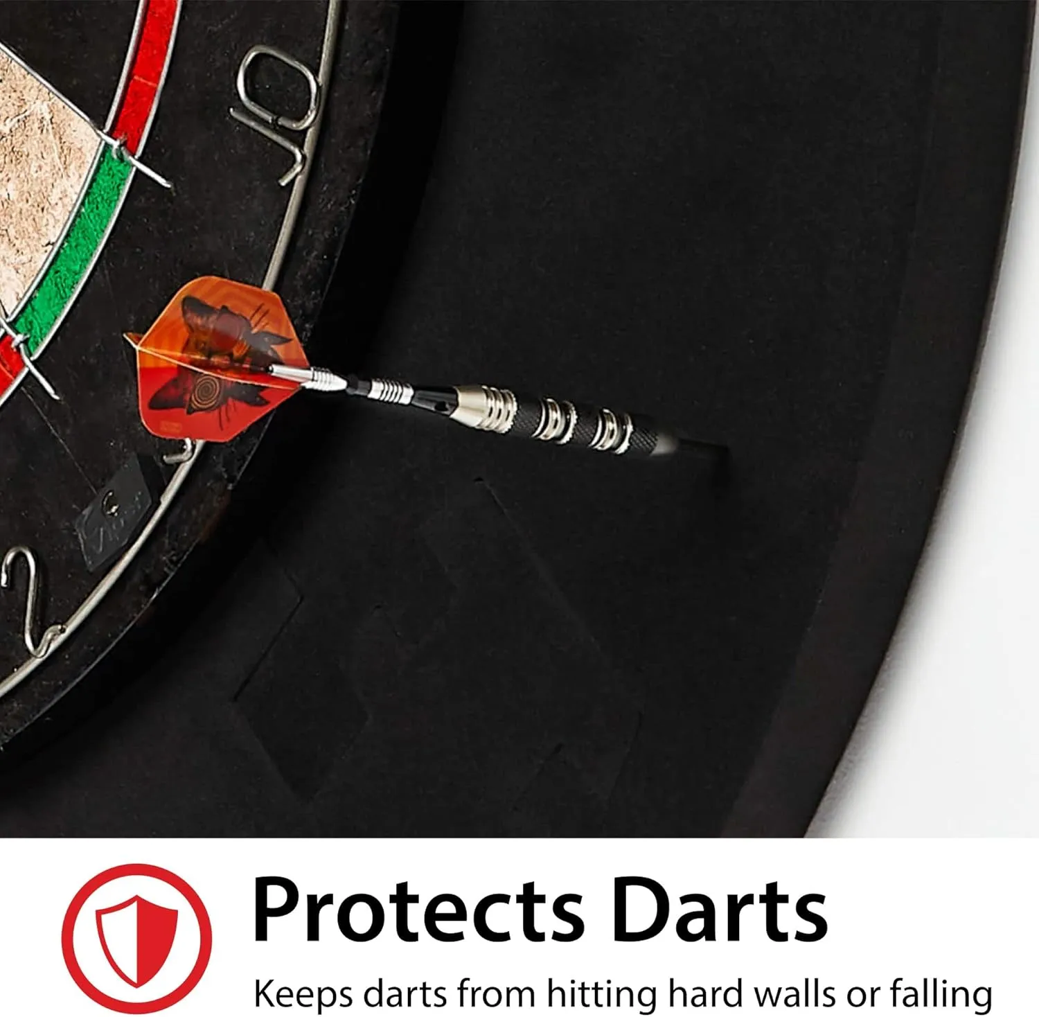 Viper Defender Backboard & Sisal/Bristle Steel Tip Dartboard Bundle