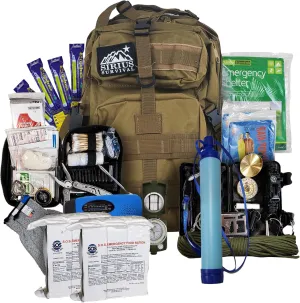 Vital 72 Hour Emergency Survival Kit for Family - Be Prepared for Hurricanes, Floods, Tornadoes or Other Disasters - 72 Hours of Food & Water for 2 Per Bag
