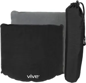 Vive Self Inflatable Seat Cushion - Portable Pad for Stadiums, Bleachers, Airplanes, Travel, Hiking, Camping, Backpacking, Sporting Events, Picnics - Lightweight Padded Seat Resistant to Tears & Snags