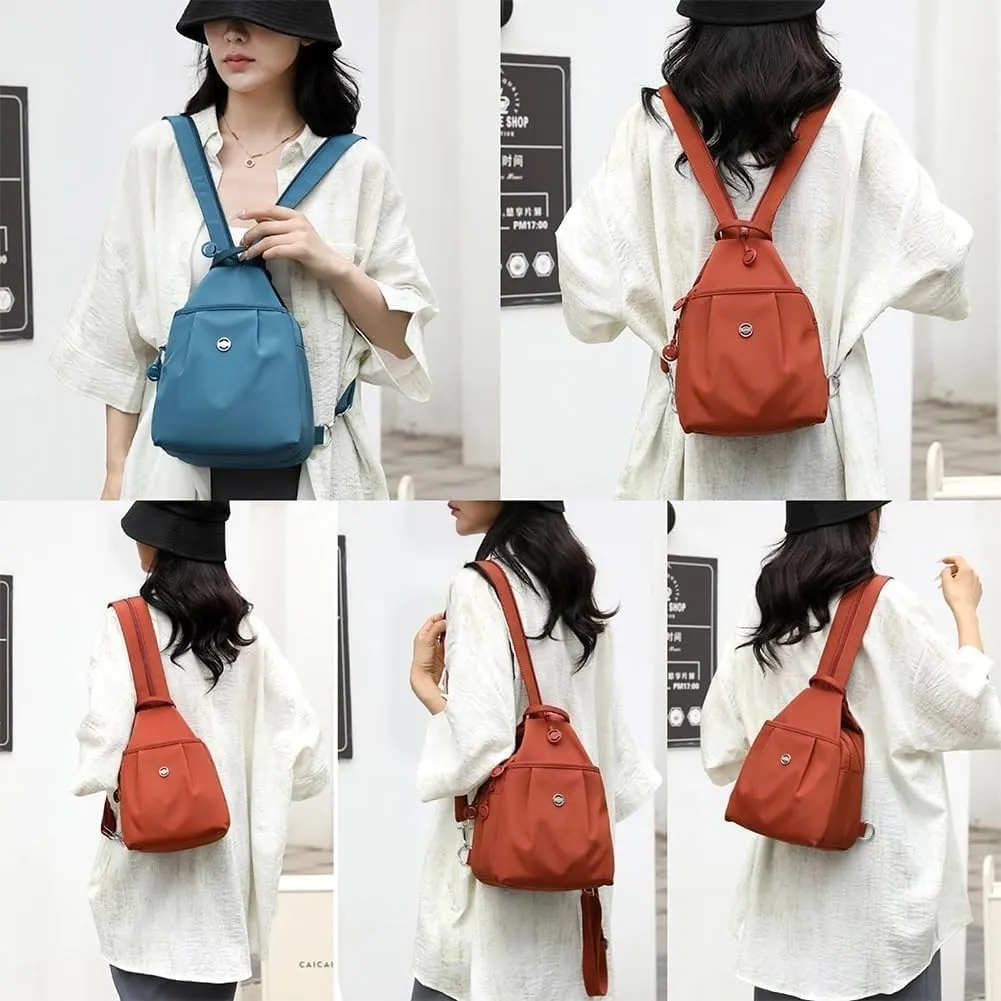 Vovtva Street Lite Chic Versatile Travel Bag, Double Zipper Large Capacity Chest Bag, Fashion Adjustable Strap Bags (G)