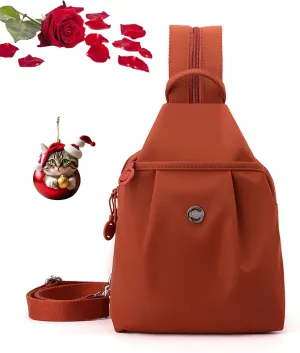 Vovtva Street Lite Chic Versatile Travel Bag, Double Zipper Large Capacity Chest Bag, Fashion Adjustable Strap Bags (G)