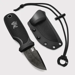 W-MINI - EDC Neck Knife with Sheath and Necklace - Small EDC Fixed Blade Knife Necklace and Belt Clip - Pocket Fixed Blade Knives - Full Tang Neck Knife with Sheath Tactical and Fire Starter