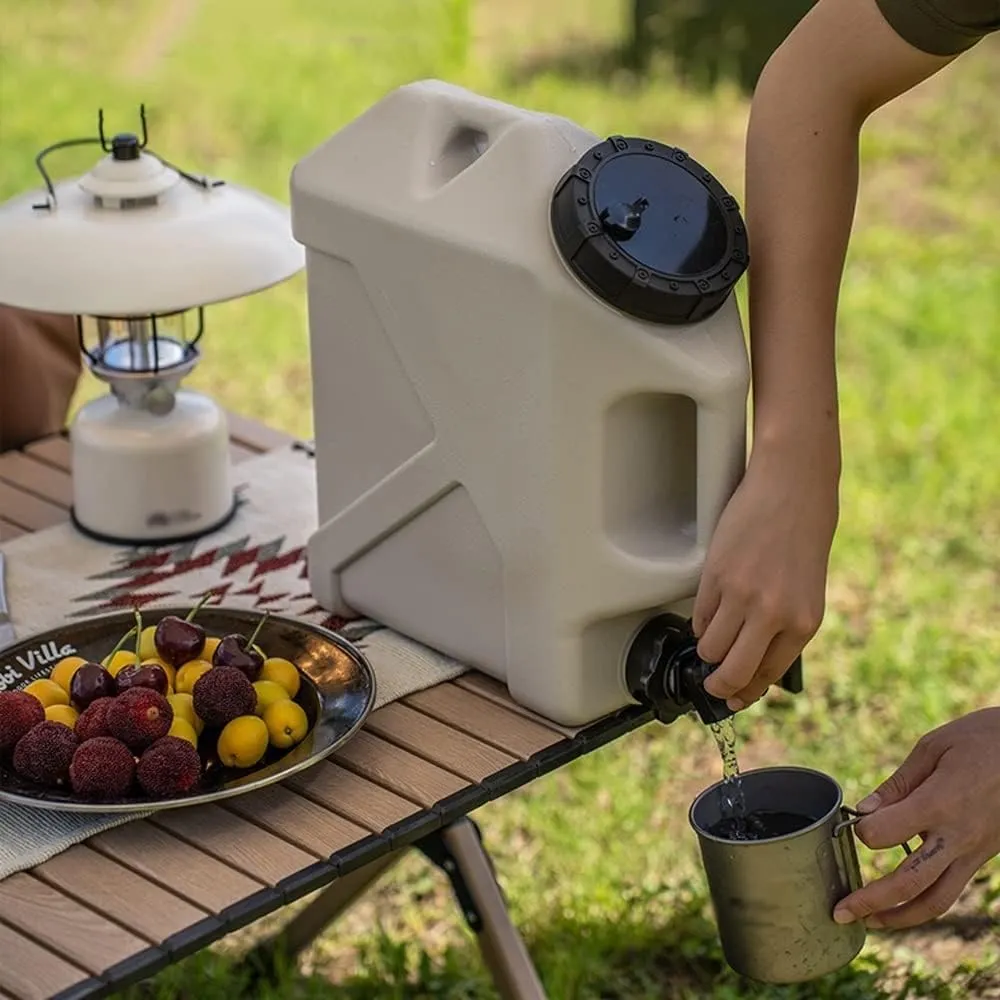 Water Container with Spigot, Camping Water Container, 20L Portable Water Storage for Camping Hiking Picnic BBQ (Gray : A, Size : 39 * 20.5 * 38cm)