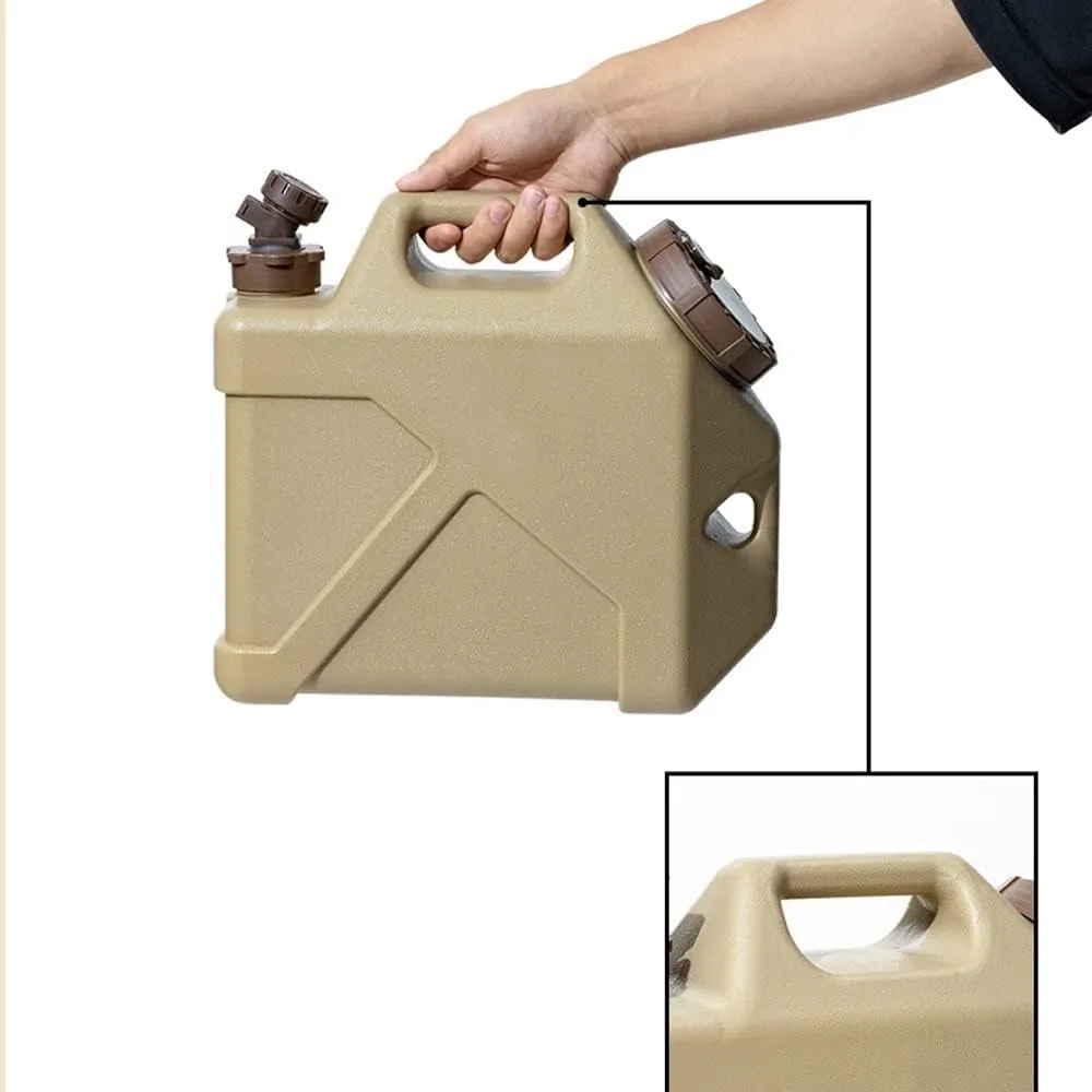 Water Container with Spigot, Camping Water Container, 20L Portable Water Storage for Camping Hiking Picnic BBQ (Gray : A, Size : 39 * 20.5 * 38cm)