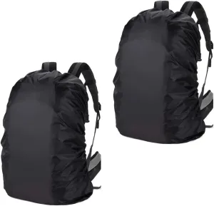 Waterproof Backpack Rain Cover (30-40L) Upgraded Triple Waterproofing with Adjustable Anti Slip Buckle Strap, Wear-Resisting and Durable for Outdoor, Hiking, Camping, Cycling Pack of 2