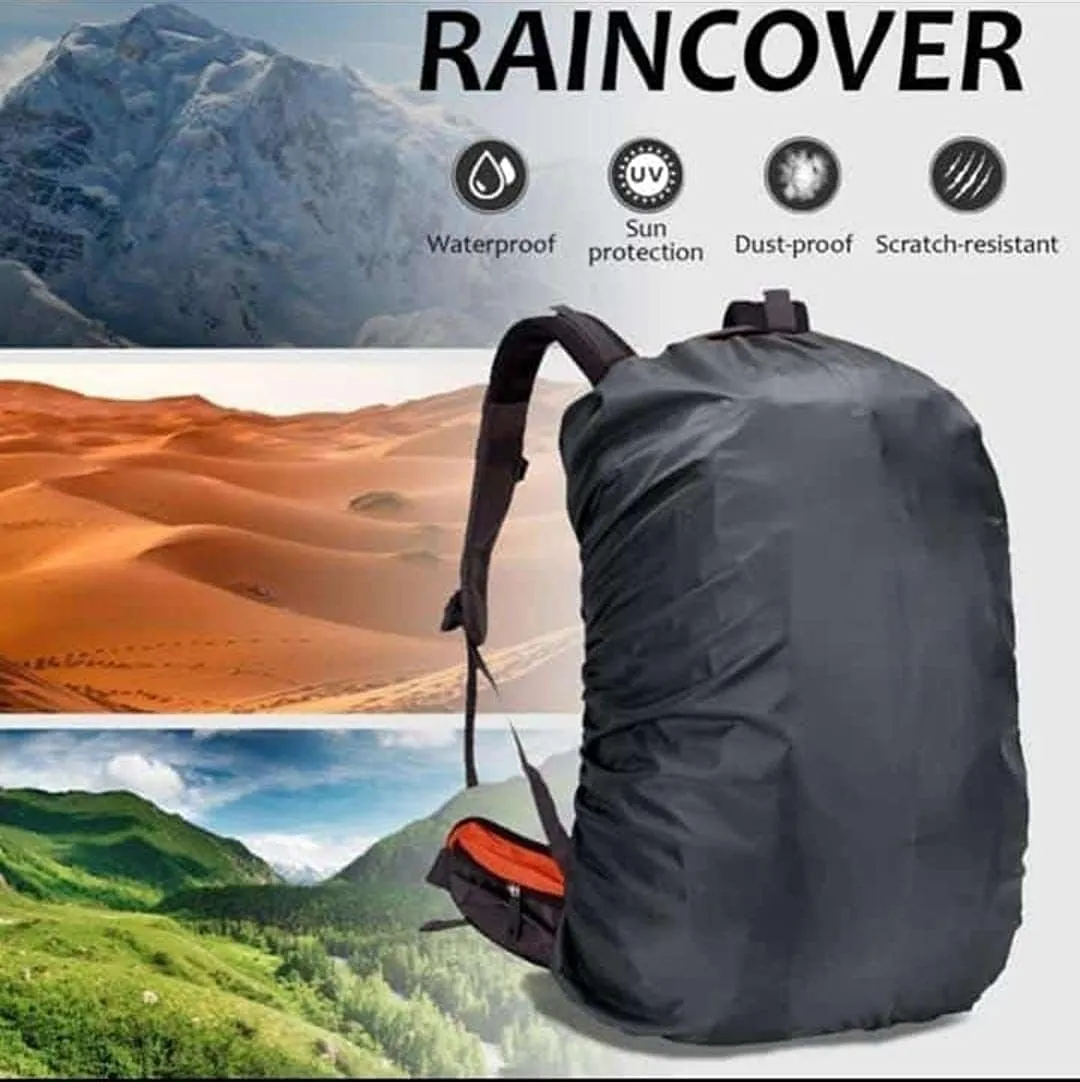 Waterproof Backpack Rain Cover (30-40L) Upgraded Triple Waterproofing with Adjustable Anti Slip Buckle Strap, Wear-Resisting and Durable for Outdoor, Hiking, Camping, Cycling Pack of 2