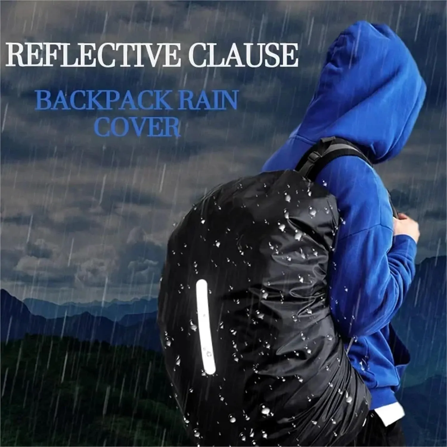 Waterproof Backpack Rain Cover Waterproof Backpack Cover Travel Safety Outdoor Backpack Cover Waterproof Rain Cap Cover for Hiking，Camping(Red,M(30-40L))