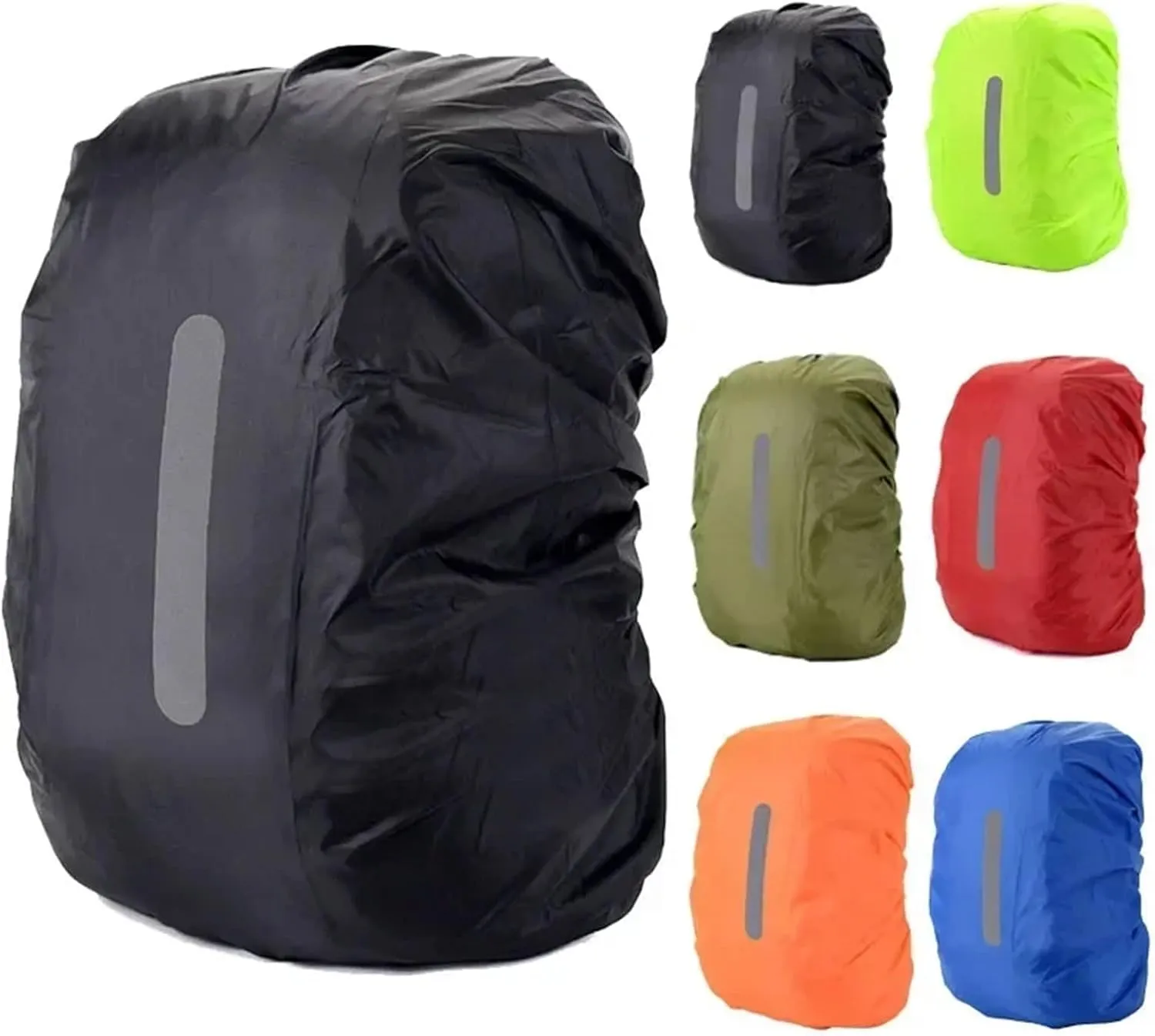 Waterproof Backpack Rain Cover Waterproof Backpack Cover Travel Safety Outdoor Backpack Cover Waterproof Rain Cap Cover for Hiking，Camping(Red,M(30-40L))