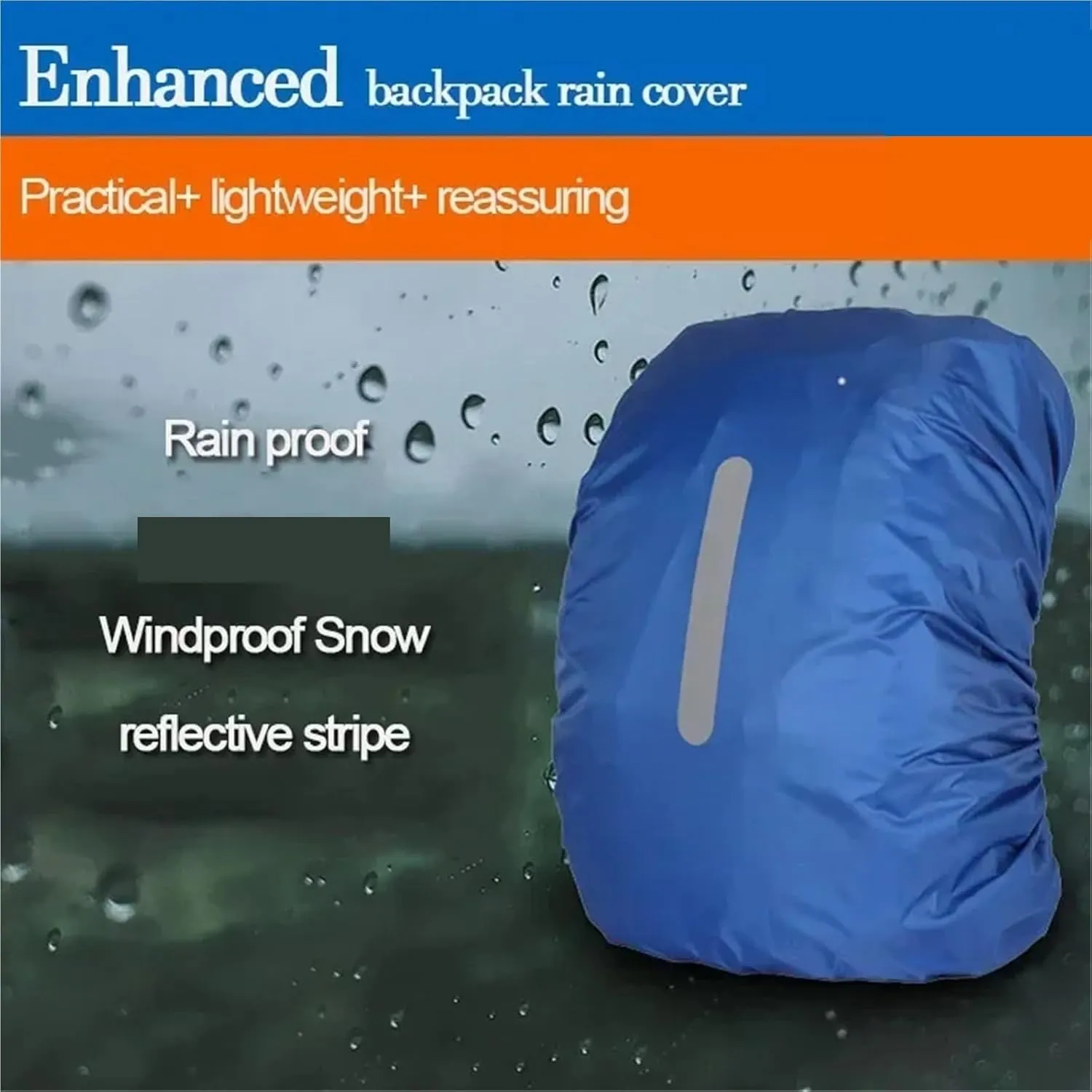 Waterproof Backpack Rain Cover Waterproof Backpack Cover Travel Safety Outdoor Backpack Cover Waterproof Rain Cap Cover for Hiking，Camping(Red,M(30-40L))