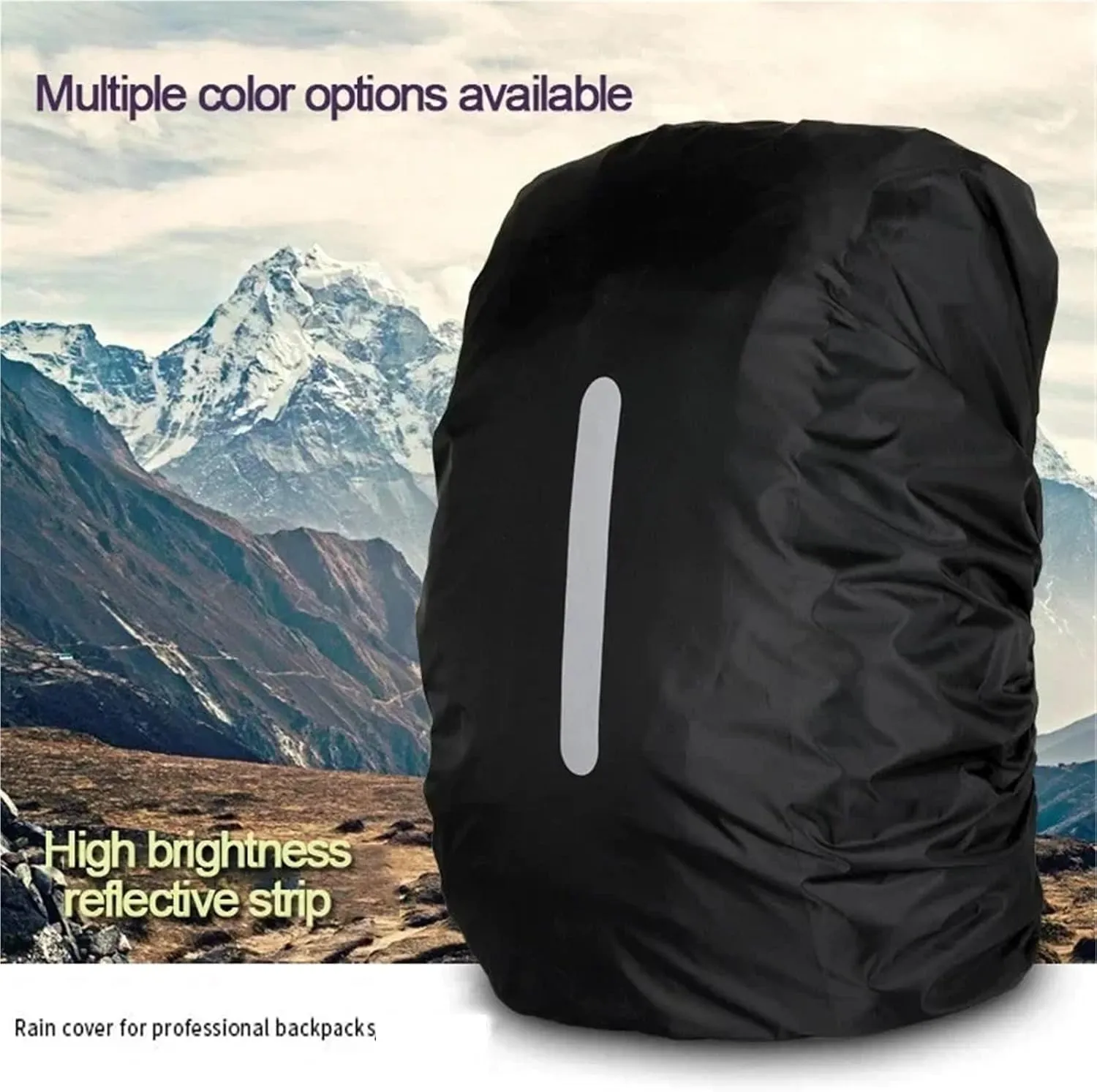 Waterproof Backpack Rain Cover Waterproof Backpack Cover Travel Safety Outdoor Backpack Cover Waterproof Rain Cap Cover for Hiking，Camping(Red,M(30-40L))