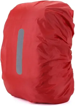 Waterproof Backpack Rain Cover Waterproof Backpack Cover Travel Safety Outdoor Backpack Cover Waterproof Rain Cap Cover for Hiking，Camping(Red,M(30-40L))