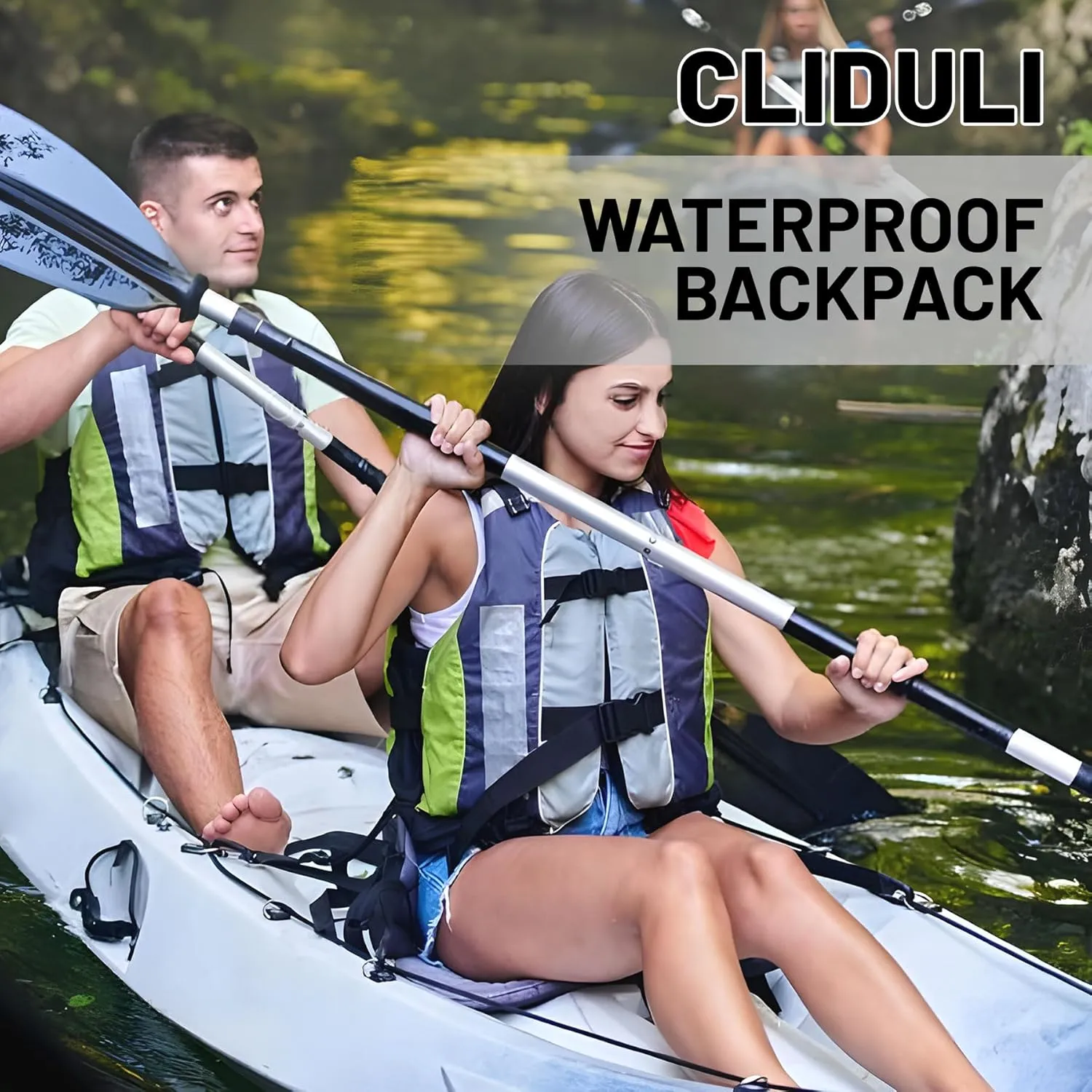 Waterproof Dry Bag,Roll Top Beach Starfish Seashell Waterproof Backpack 5L/10L/20L Floating and Lightweight Bags for Kayaking, Boating, Fishing, Swimming and Camping