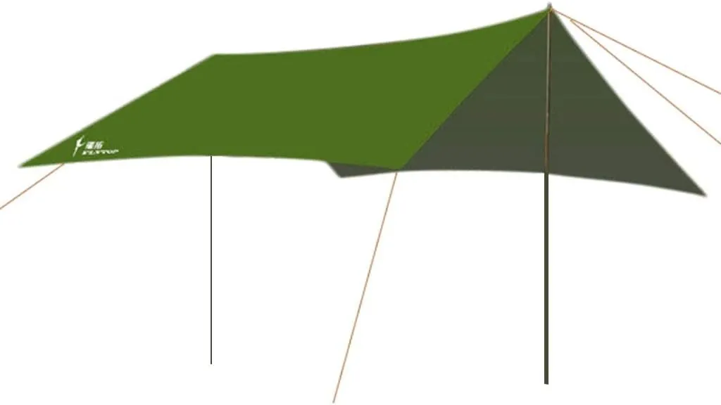 Waterproof Outdoor Camping Fishing Beach Picnic Awning Canopy Tarp Trail Tent Rain Cover Sun Shade Shelter - 5 Colors Army Green