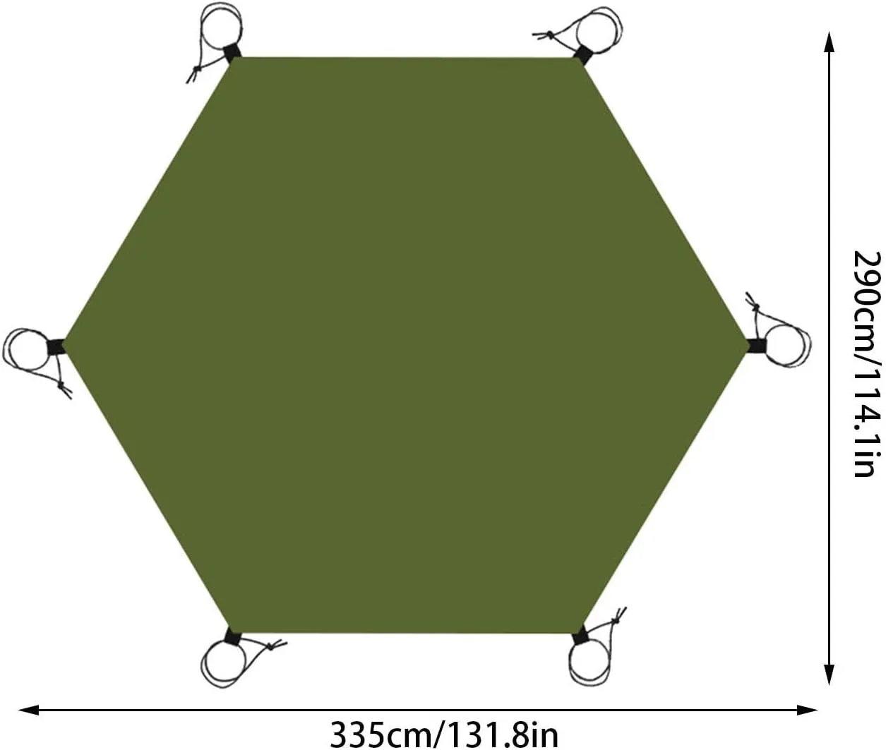 Waterproof Tent Footprint Camping Tarp Multipurpose Picnic Blanket Tent Floor Saver for Camping Gear Hiking Backpacking Trips, No Tent Stakes