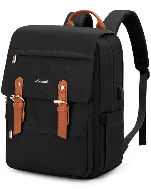 Waterproof Travel Laptop Backpack with Flip Cover & USB Charging Port – Stylish & Functional
