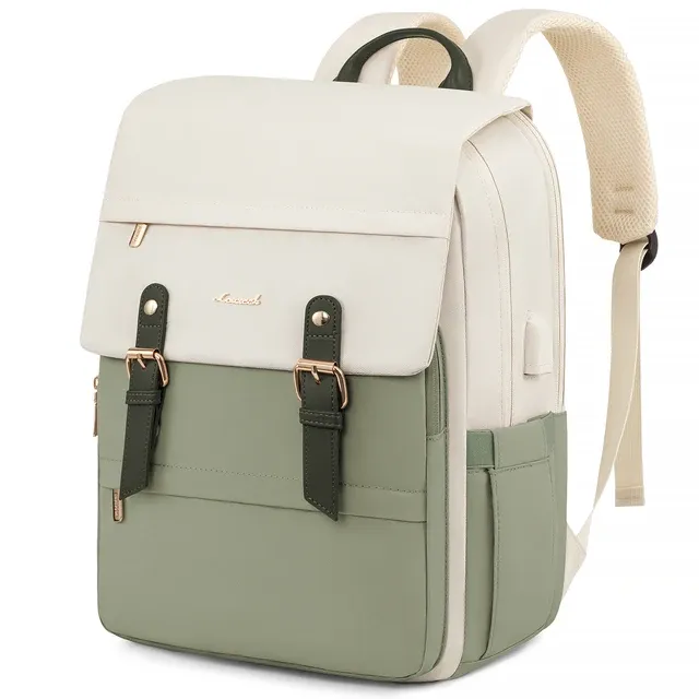 Waterproof Travel Laptop Backpack with Flip Cover & USB Charging Port – Stylish & Functional