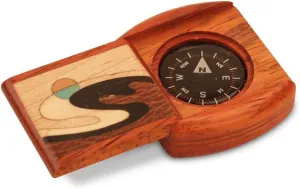 Wave Marquetry Compass Box