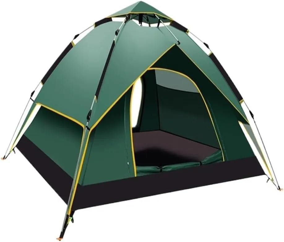 Weatherproof Tents Fully Automatic Tent Outdoor Thickened Rainproof Double-Layer Tent Camping Sunproof and Stormproof Tent Camping and Hiking Tents